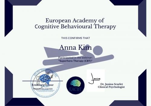 Ким Анна Сергеевна - сертификат о повышении квалификации